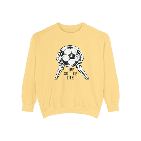 Live Soccer Die Adult Unisex Premium Crewneck Sweatshirt