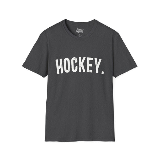 Rustic Design Hockey Adult Unisex Basic T-Shirt