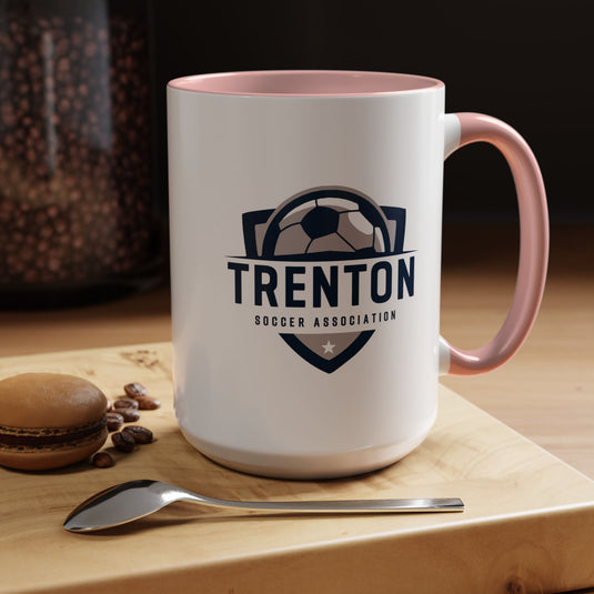 Trenton Soccer Association Accent Coffee Mug