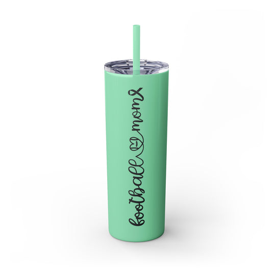 Cancer Collection Pick Your Sport Mom Ribbon & Heart 20oz Skinny Tumbler with Straw