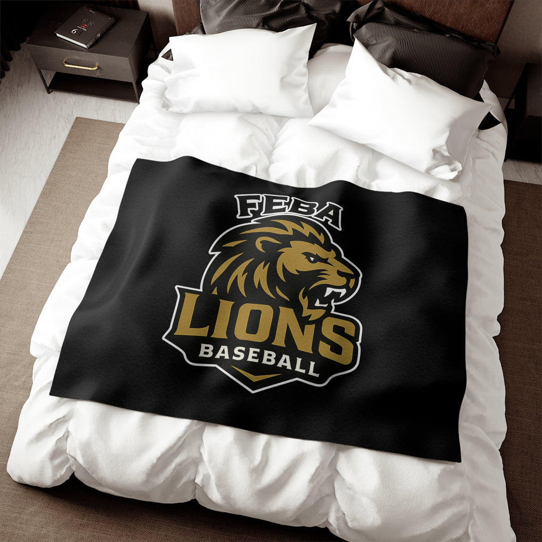 FEBA Lions Baseball Sweatshirt Blanket