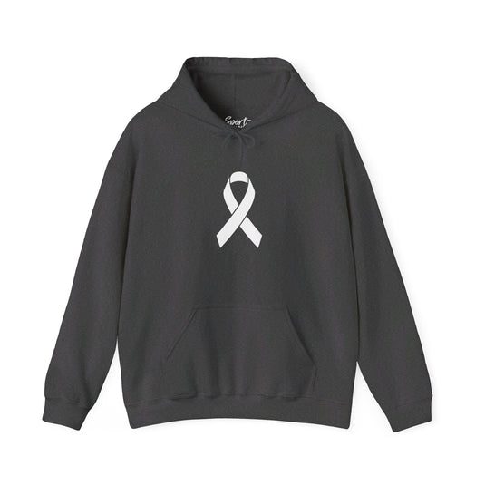 Cancer Ribbon Adult Unisex Basic Hooded Sweatshirt