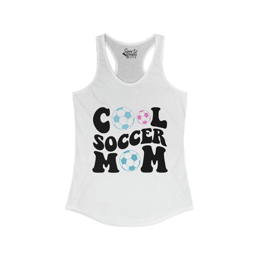 Cool Soccer Mom Adult Women's Racerback Tank