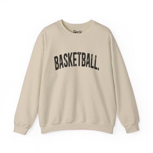 Rustic Design Basketball Adult Unisex Basic Crewneck Sweatshirt