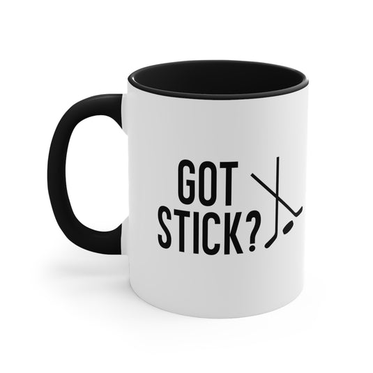 Got Stick 11oz Hockey Accent Mug