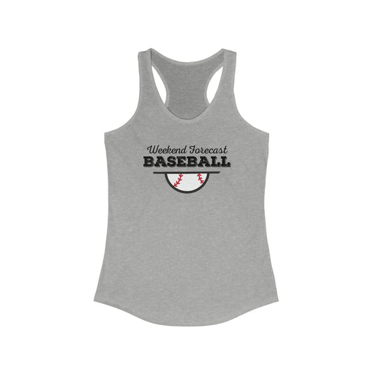 Weekend Forecast Baseball Women's Racerback Tank