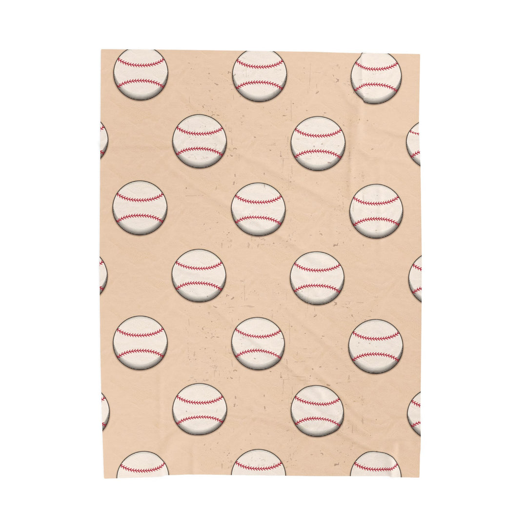 Vintage Baseball Plush Blanket