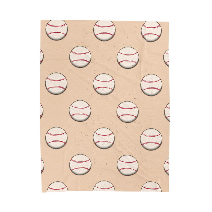 Vintage Baseball Plush Blanket