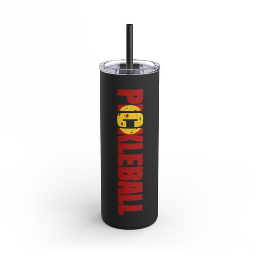 Pickleball 20oz Skinny Matte Tumbler