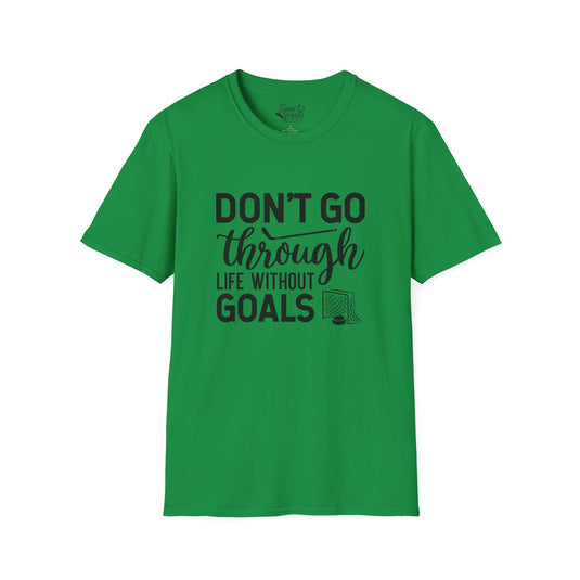 Don't Go Through Life Hockey Adult Unisex Basic T-Shirt