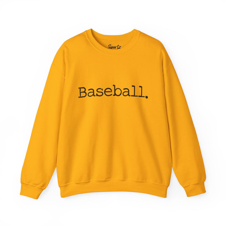 Typewriter Design Baseball Adult Unisex Crewneck Sweatshirt