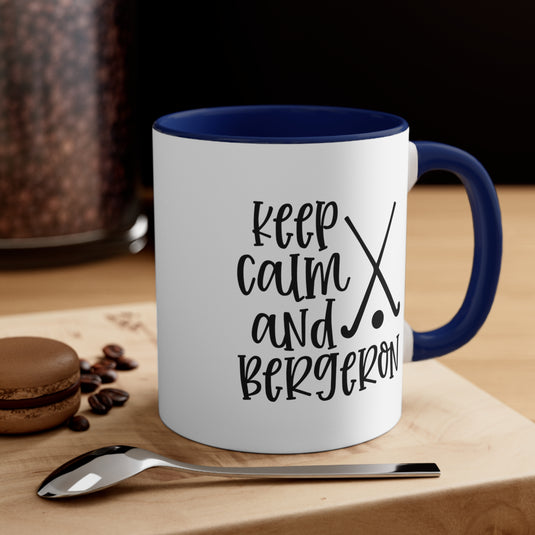 Keep Calm and Bergeron 11oz Hockey Accent Mug