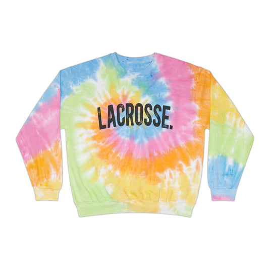 Rustic Design Lacrosse Adult Unisex Tie-Dye Crewneck Sweatshirt