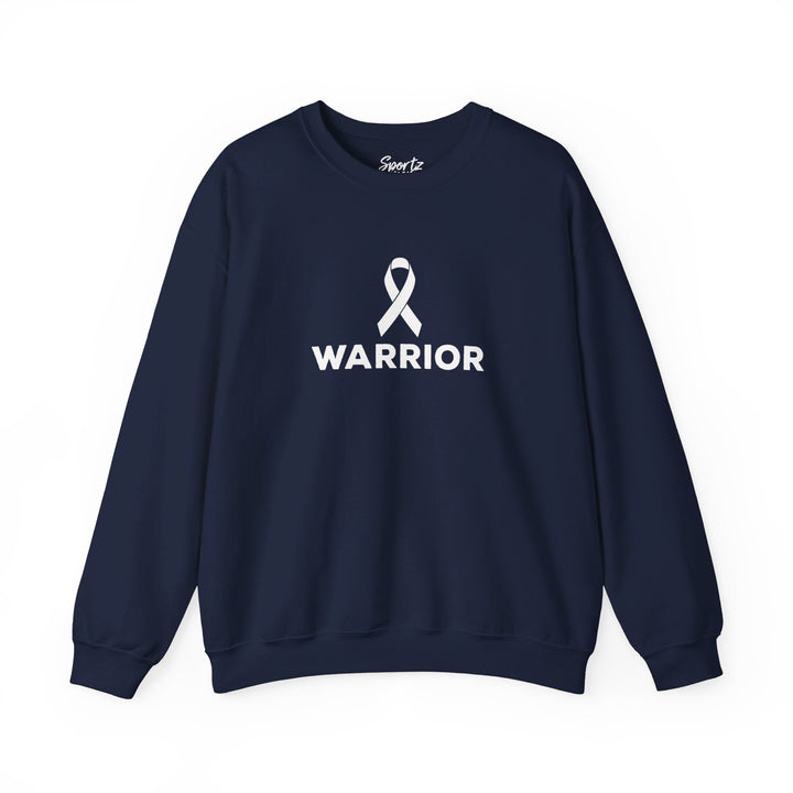 Cancer Ribbon Warrior Adult Unisex Crewneck Sweatshirt