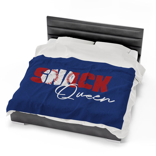 Baseball Plush Blanket - Snack Queen