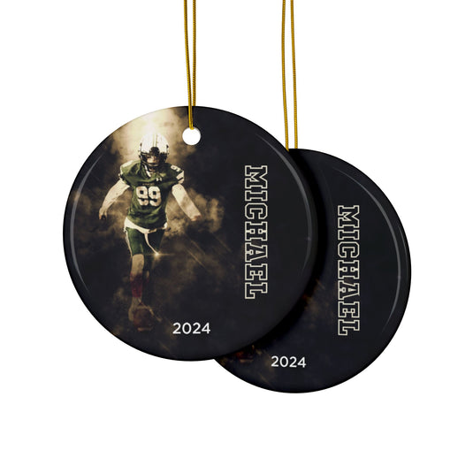 Custom Picture Ceramic Ornament - Smoke Effect