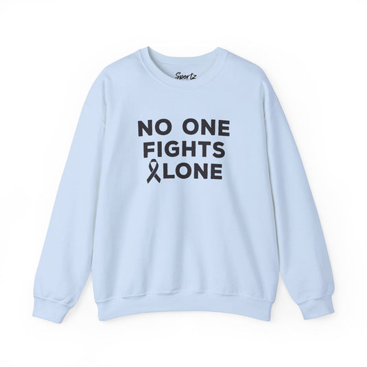 No One Fights Alone Adult Unisex Basic Crewneck Sweatshirt