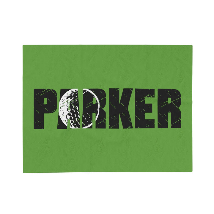 Golf Plush Blanket w/Custom Name