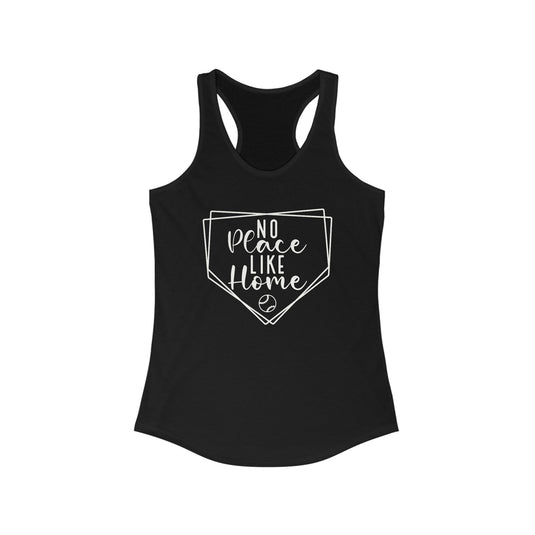 No Place Like Home V2 Baseball Obsessed Women's Racerback Tank