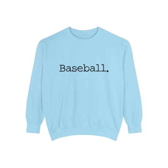 Typewriter Design Baseball Adult Unisex Premium Crewneck Sweatshirt