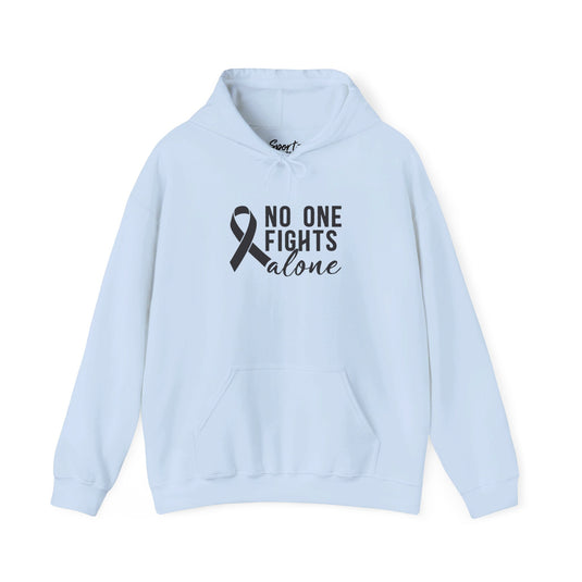 No One Fights Alone Adult Unisex Basic Hooded Sweatshirt