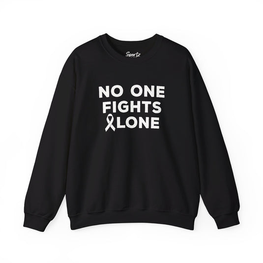 No One Fights Alone Adult Unisex Basic Crewneck Sweatshirt