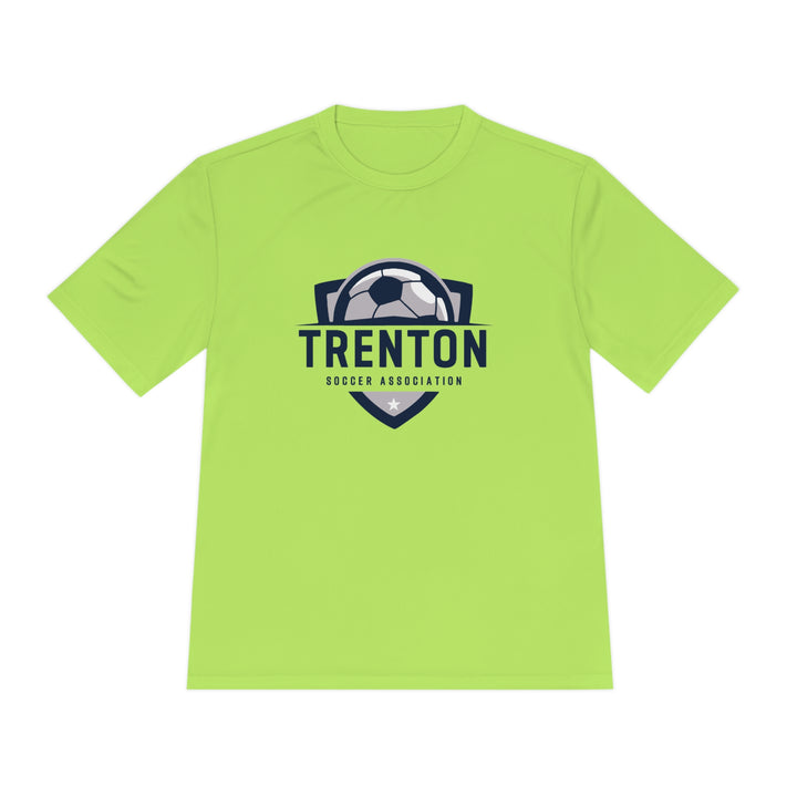 Trenton Soccer Association Unisex Adult Moisture Wicking T-Shirt - Neon Colors