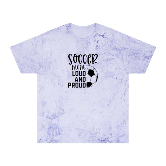 Soccer Mom Loud and Proud Adult Unisex Colorblast T-Shirt