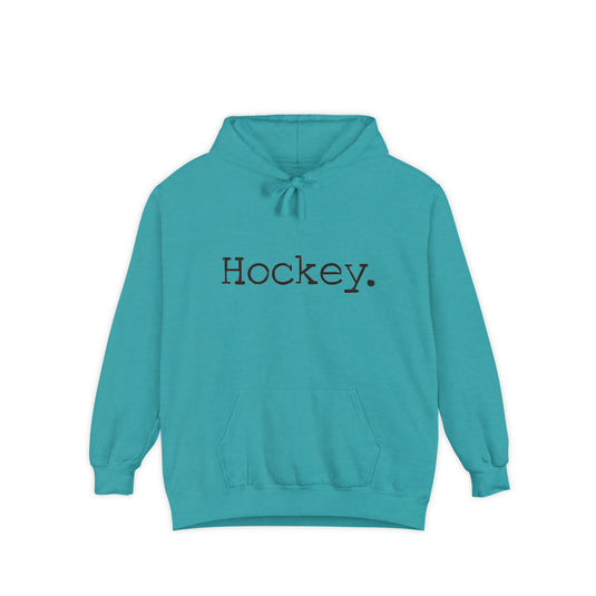 Typewriter Design Hockey Adult Unisex Premium Hooded Sweatshirt