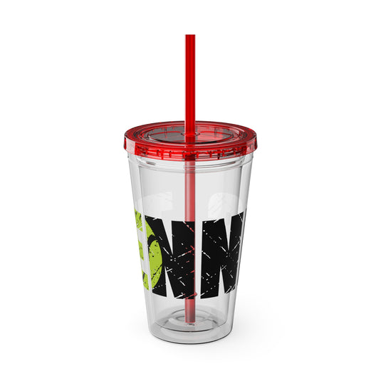 Tennis 16 oz Sunsplash Tumbler with Straw