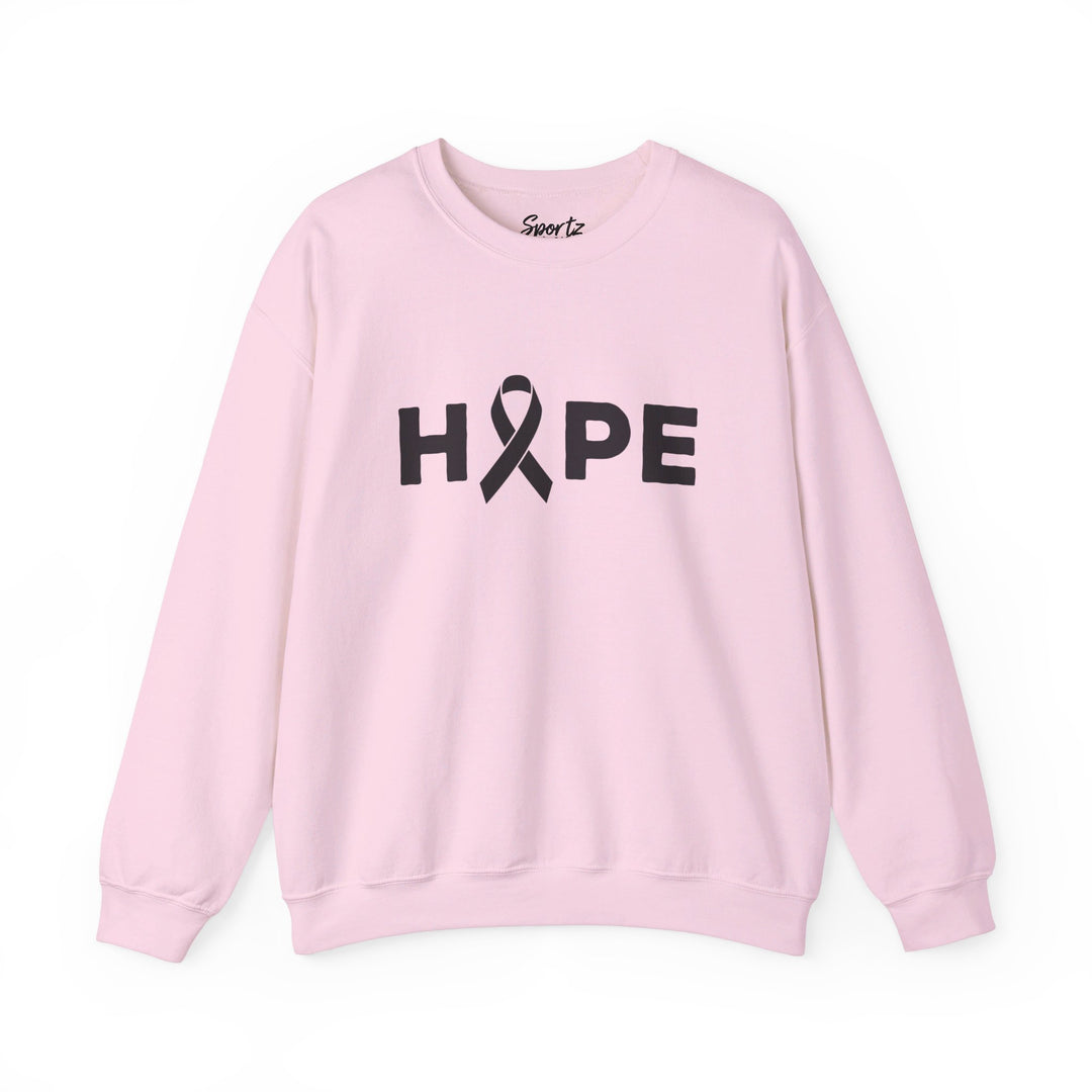 Hope Cancer Ribbon Adult Unisex Crewneck Sweatshirt
