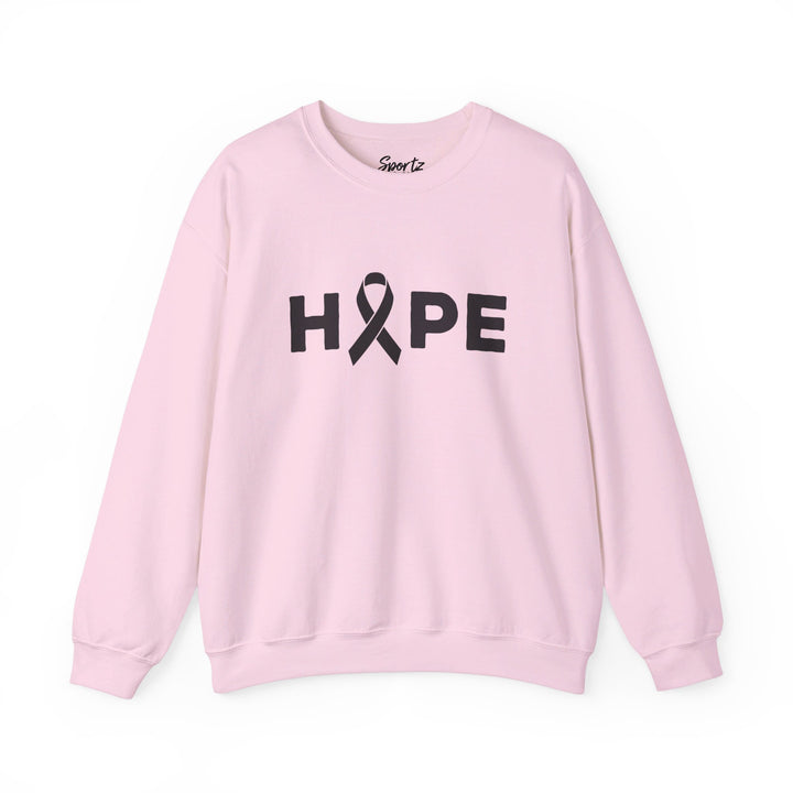 Hope Cancer Ribbon Adult Unisex Crewneck Sweatshirt