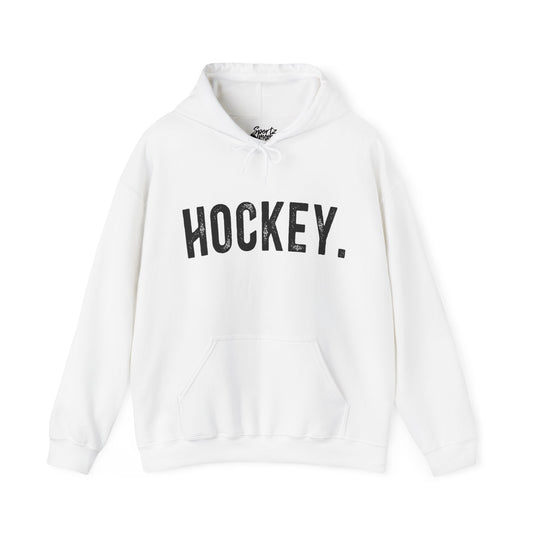 Rustic Design Hockey Adult Unisex Basic Hooded Sweatshirt