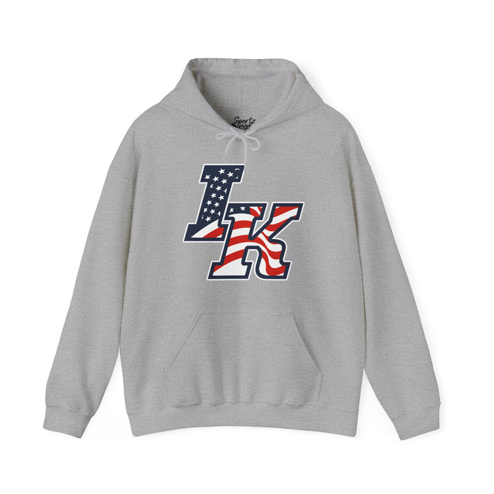 Iron Knights Adult Unisex Hooded Sweatshirt w/Flag Design