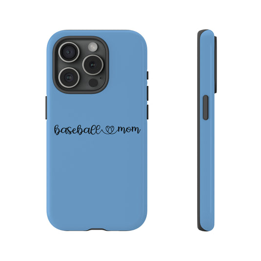 Baseball Mom Phone Case with Heart