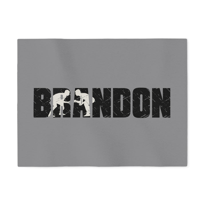 Wrestling Sweatshirt Blanket w/Custom Name