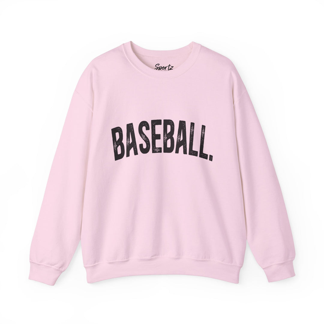 Rustic Design Baseball Adult Unisex Crewneck Sweatshirt