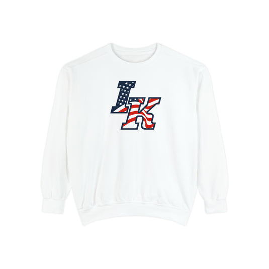 Iron Knights Premium Adult Unisex Crewneck Sweatshirt W/Flag Logo Only