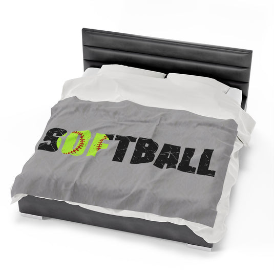 Softball Plush Blanket