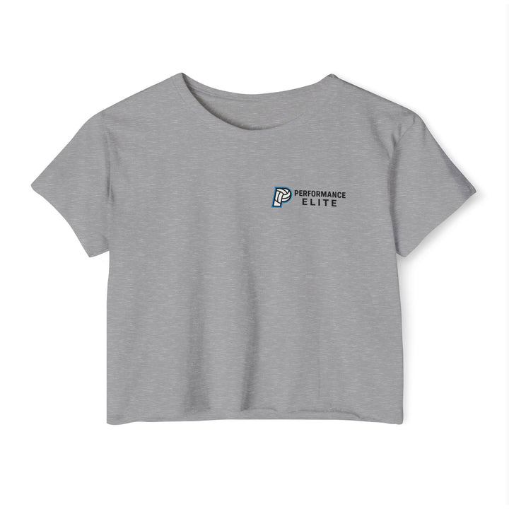 Performance Elite Women's Mid-Level Cropped T-shirt w/Front & Back Logo