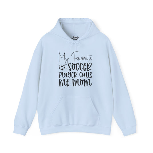 My Favorite Soccer Player Adult Unisex Basic Hooded Sweatshirt