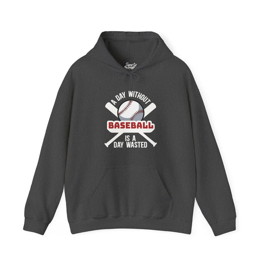 A Day Without Baseball Adult Unisex Basic Hooded Sweatshirt