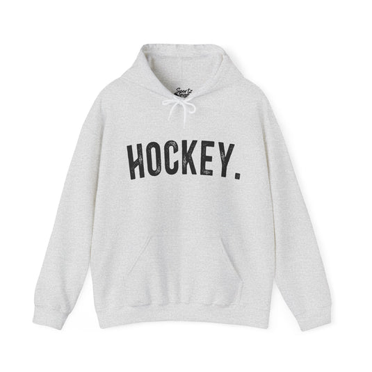 Rustic Design Hockey Adult Unisex Basic Hooded Sweatshirt