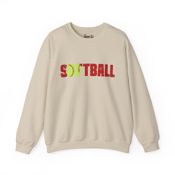 Softball Adult Unisex Crewneck Sweatshirt