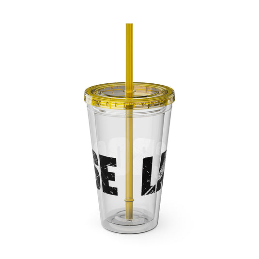 Lacrosse 16 oz Sunsplash Tumbler with Straw