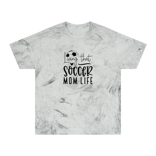 Living That Soccer Mom Life Adult Unisex Colorblast T-Shirt