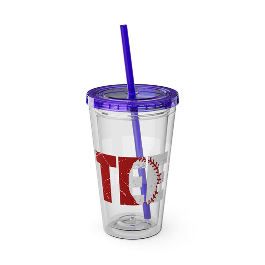 Tee Ball 16 oz Sunsplash Tumbler with Straw