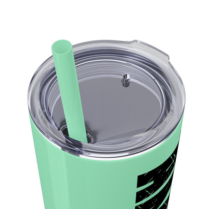 Gymnastics 20oz Skinny Tumbler with Straw w/Custom Name