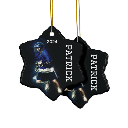 Custom Picture Ceramic Ornament - Gritty Effect