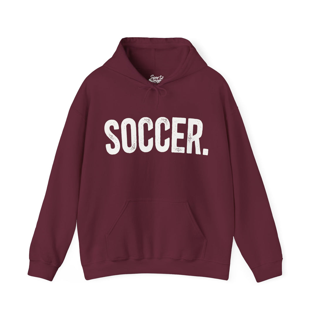 Rustic Design Soccer Adult Unisex Hooded Sweatshirt